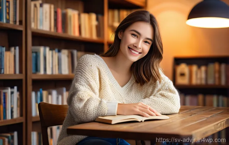 초개인화 마케팅의 유효성 증대 방안 - **Prompt 1: Cozy Cafe Reading**
    A young woman, approximately 25 years old, with soft, shoulder-l...