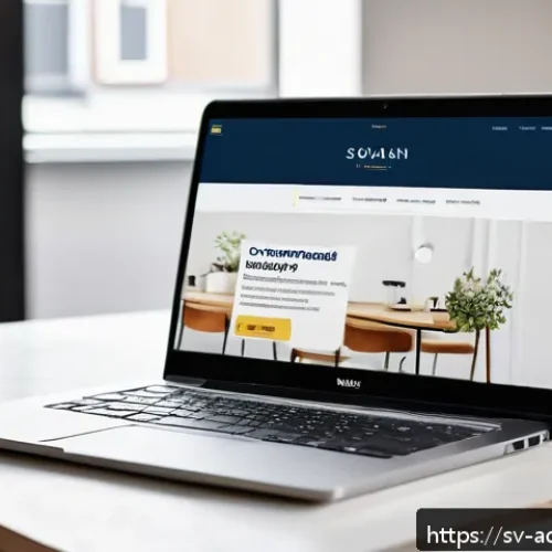 Home 30 초개인화 마케팅의 커뮤니케이션 방식 - A modern Swedish e-commerce website interface displayed on a sleek laptop screen, showing a personal...